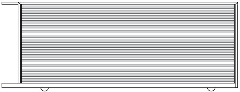 Slat Style Sliding Gate 1800mm High