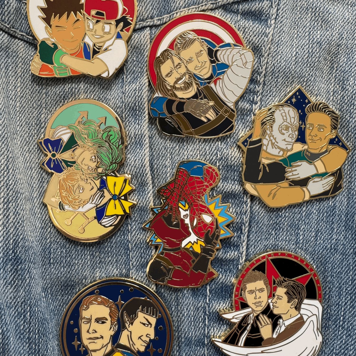 Slash Ships of the Multiverse - Enamel Pins