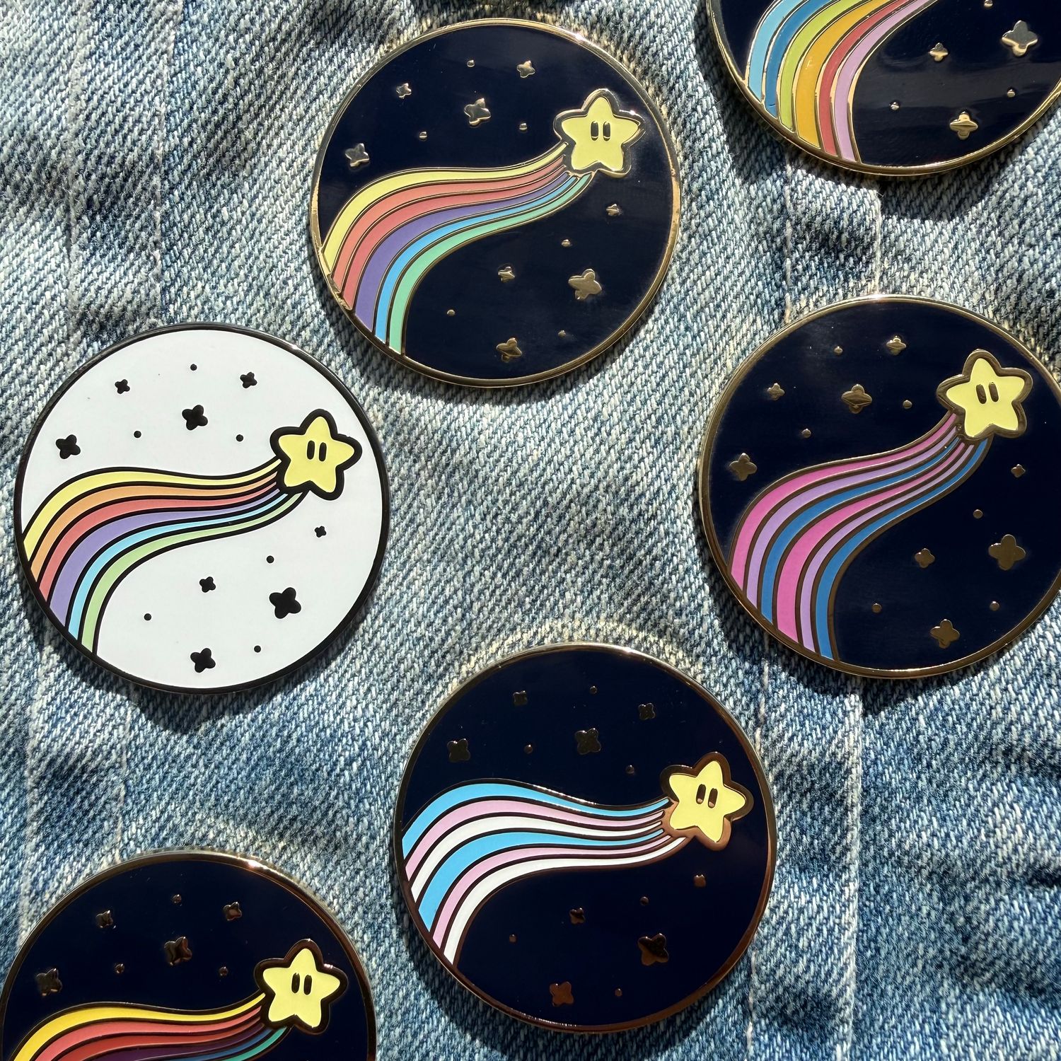 Pride Star Power Up - Enamel Pins