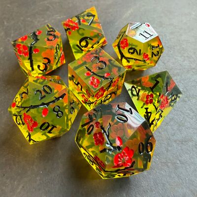 Lunar Blossom Dice Set