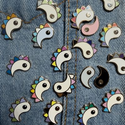 Yin Yang Pride Pin