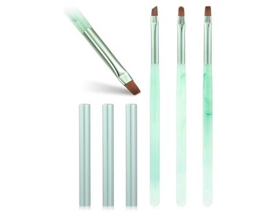 3 PC Nail Clean Up Brushes Set