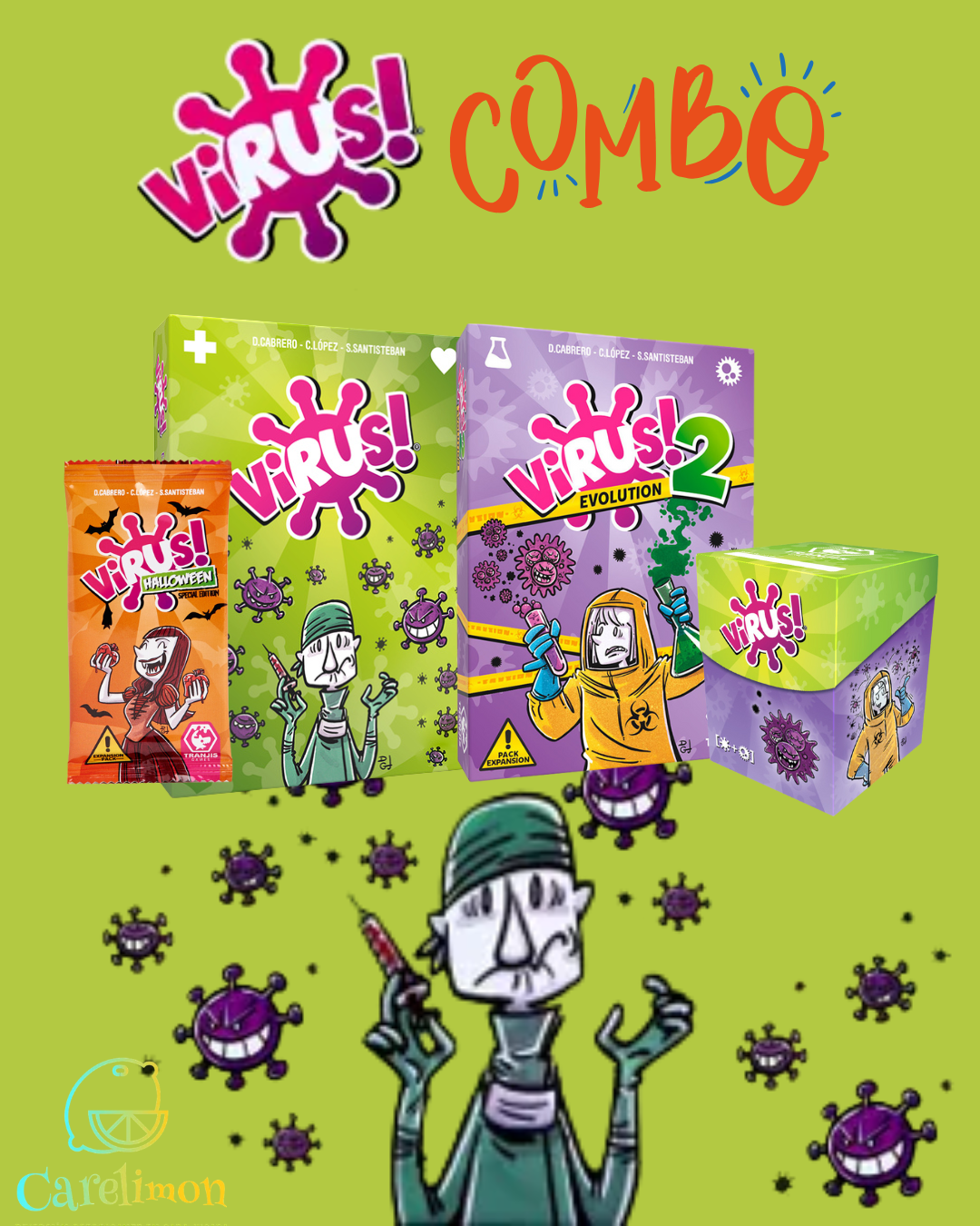 Combo - Virus (Base + Expansiones + Deck)
