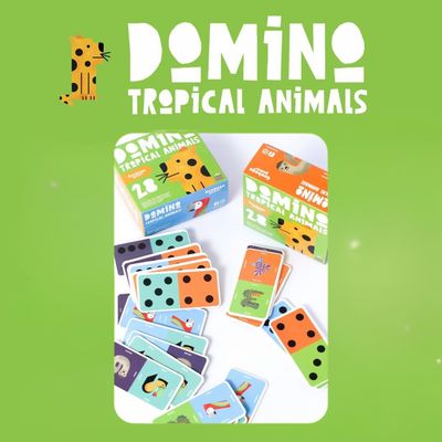 Guabaya Games - Domino Tropical Animals (Juego de mesa Nacional)