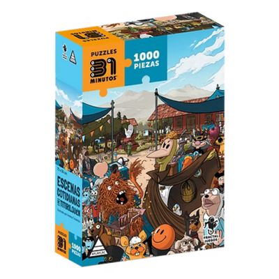 31 Minutos - Rompecabezas Escenas Cotidiana de Titirilquén - Juego de mesa Costa Rica - Carelimon Games