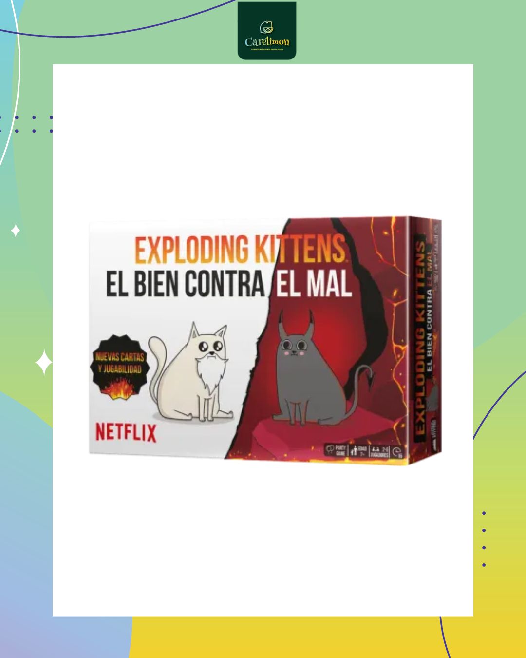 Exploding Kittens El bien contra el mal - Juego de mesa Costa Rica - Carelimon Games