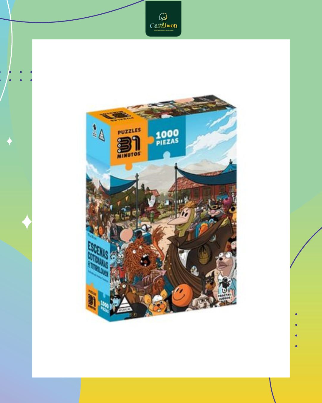31 Minutos - Rompecabezas Escenas Cotidiana de Titirilquén - Juego de mesa Costa Rica - Carelimon Games