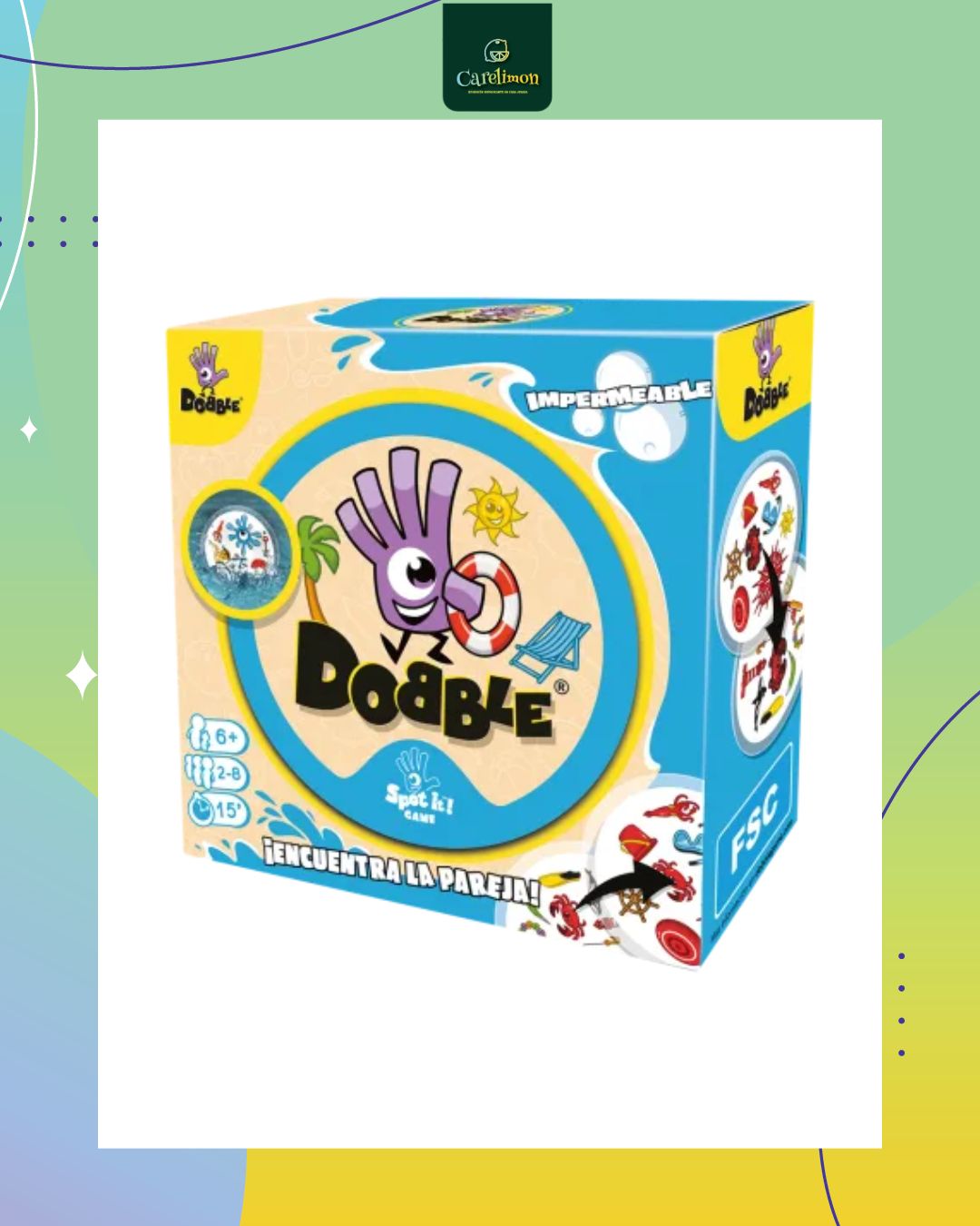 Dobble Impermeable - Juego de mesa Costa Rica - Carelimon Games
