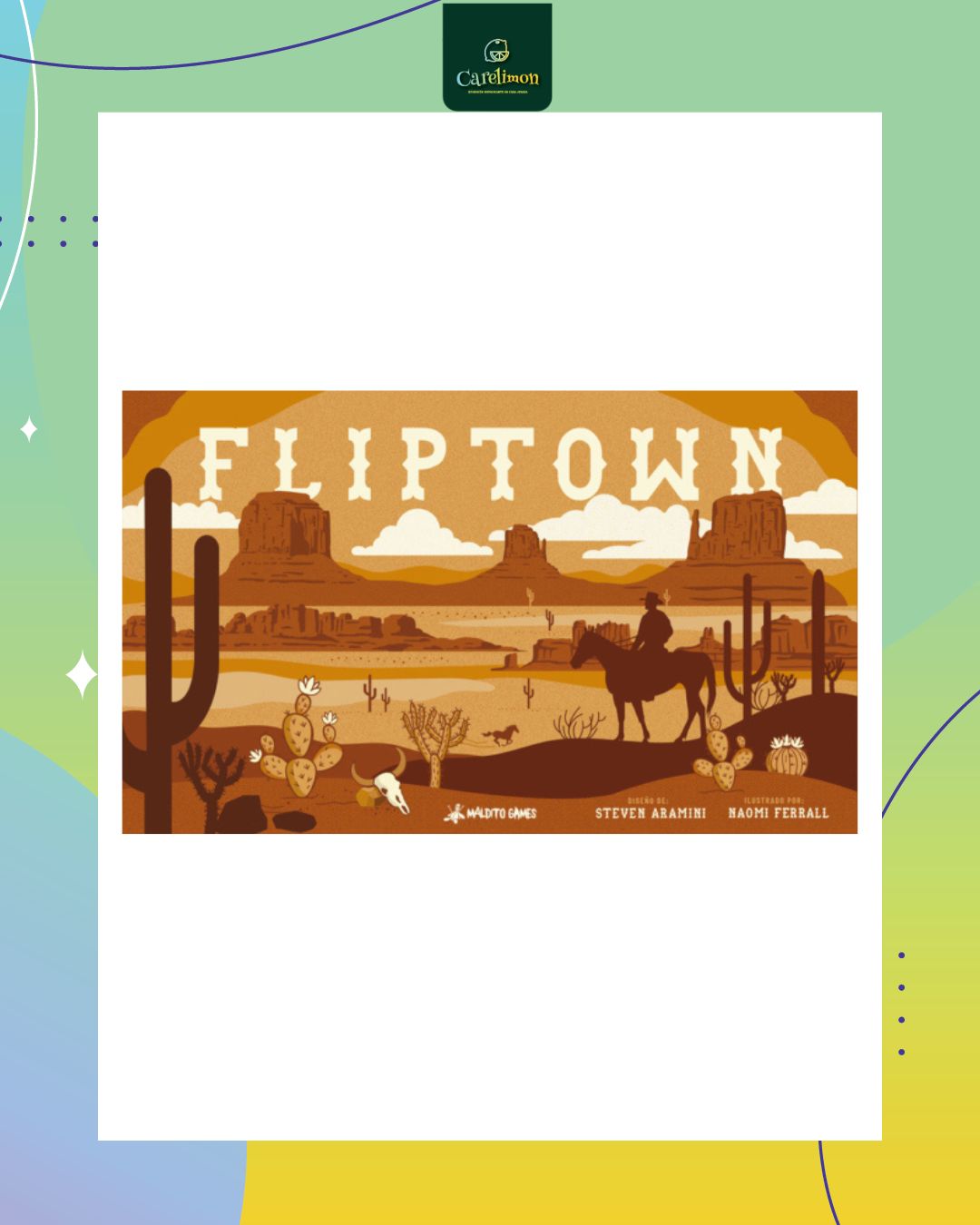 Fliptown - Juego de mesa Costa Rica - Carelimon Games
