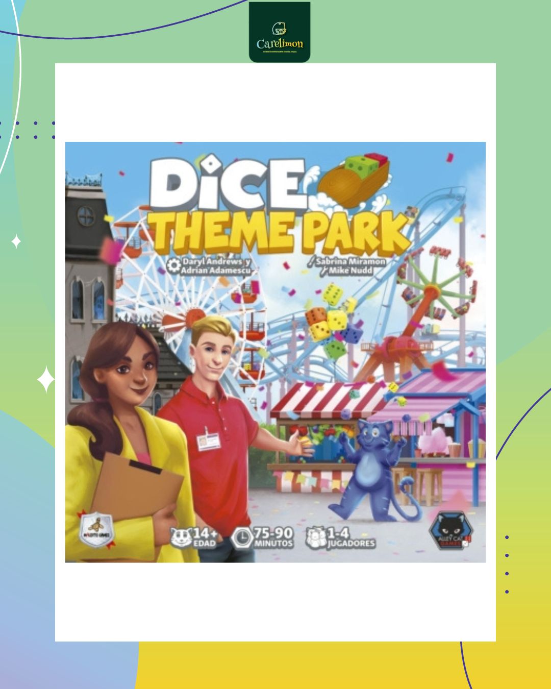 Dice Theme Park  - Juego de mesa Costa Rica - Carelimon Games