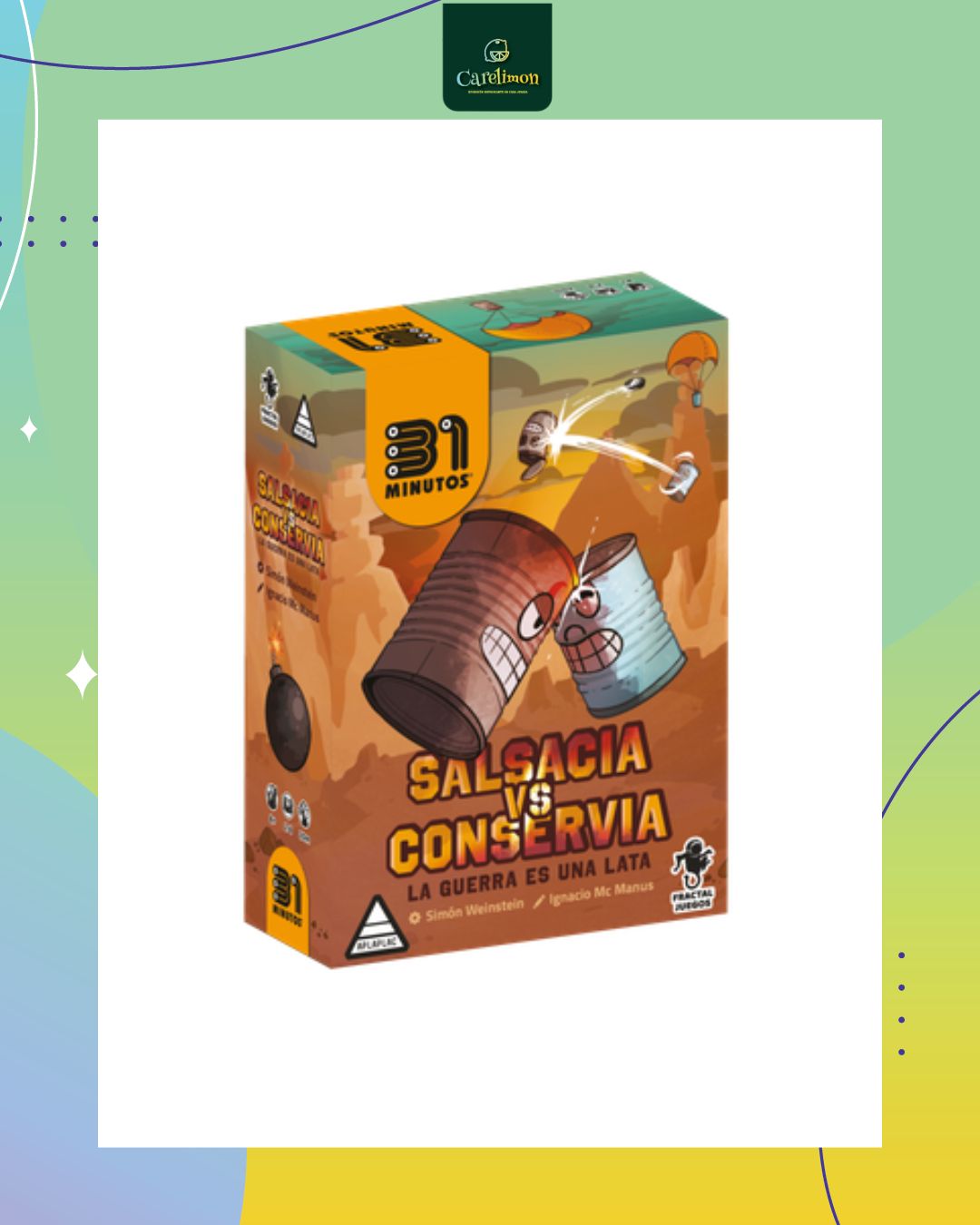 31 Minutos - Salsacia vs Conservia - Juego de mesa Costa Rica - Carelimon Games