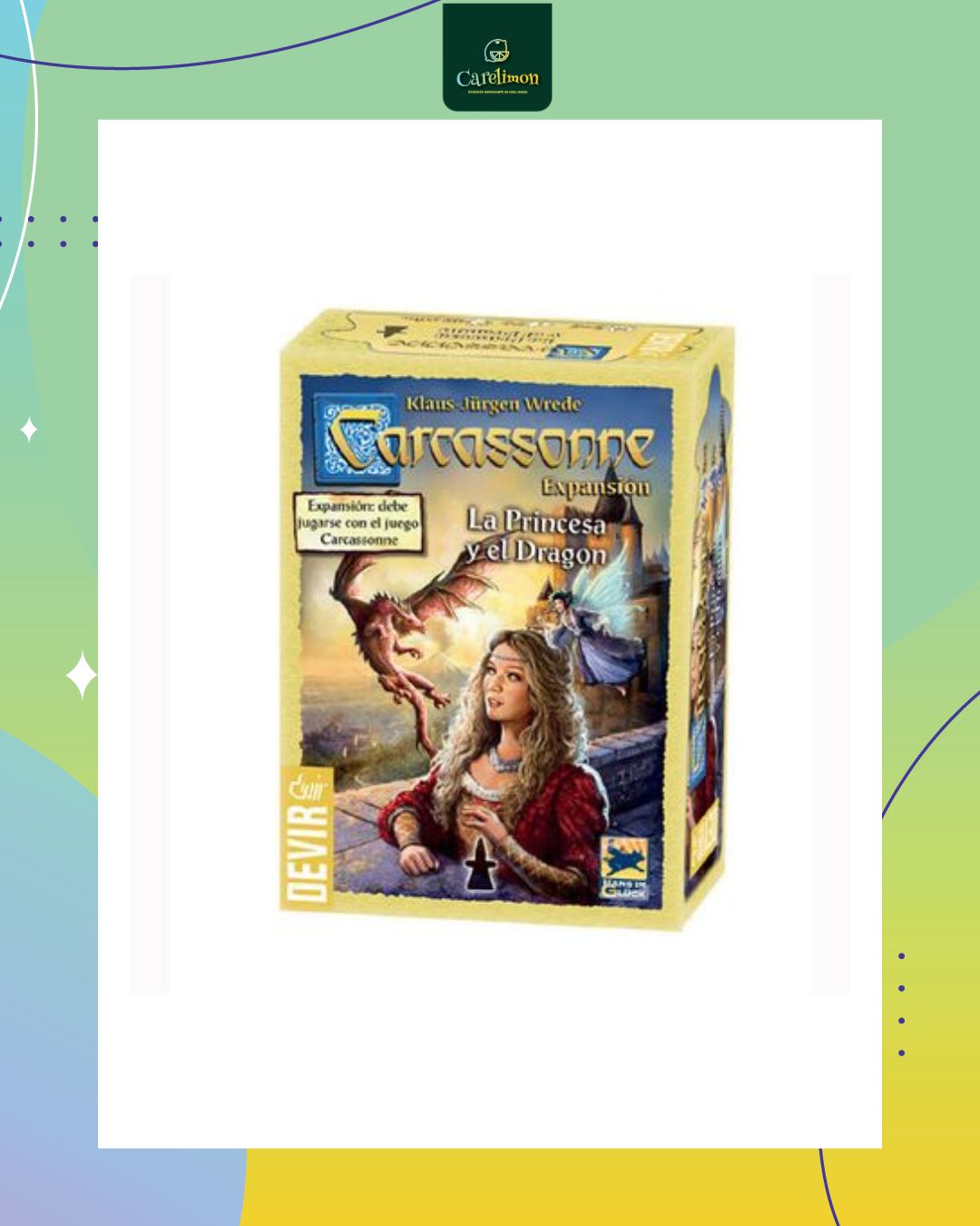 Carcassonne - Expansión La Princesa y el Dragón - Juego de mesa Costa Rica - Carelimon Games