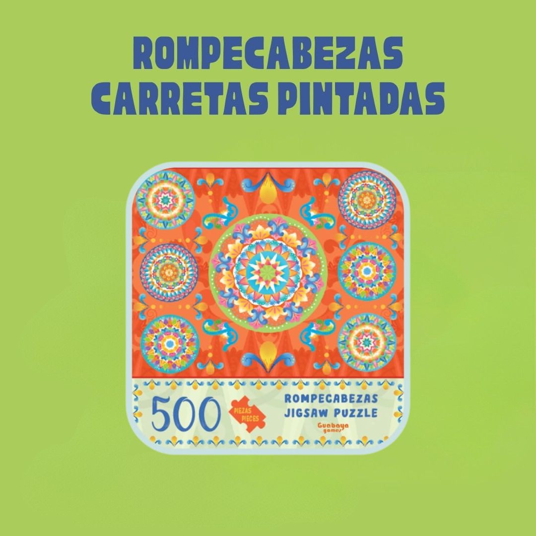 Guabaya Games - Rompecabezas Carretas Pintadas (Juego de mesa Nacional) - Juego de mesa Costa Rica - Carelimon Games