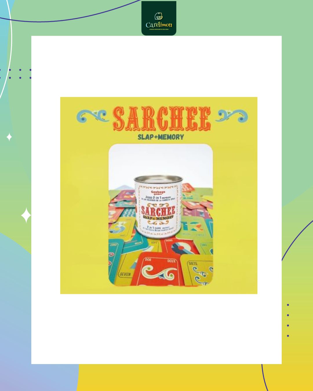 Guabaya Games - Sarchee (Juego de mesa Nacional) - Juego de mesa Costa Rica - Carelimon Games