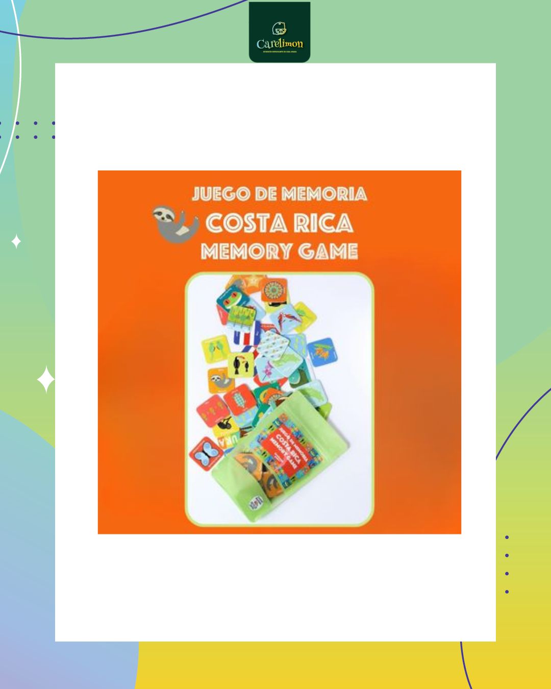 Guabaya Games - Memoria de C.R. (Juego de mesa Nacional) - Juego de mesa Costa Rica - Carelimon Games