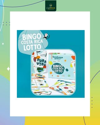Guabaya Games - Bingo Costa Rica (Juego de mesa Nacional) - Juego de mesa Costa Rica - Carelimon Games