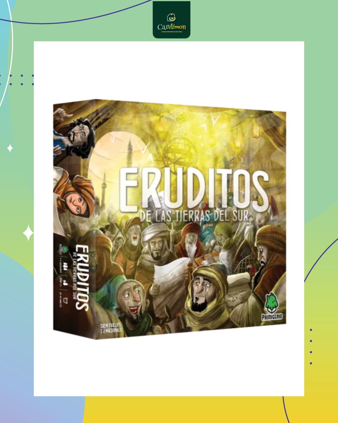 Eruditos de las tierras del Sur - Juego de mesa Costa Rica - Carelimon Games
