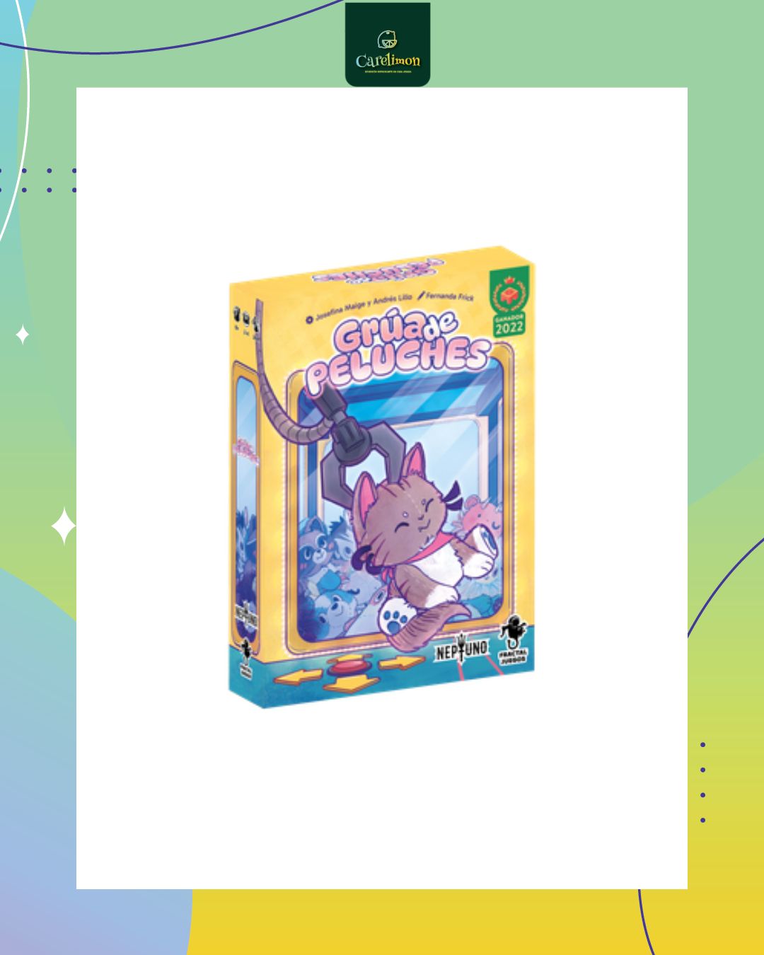 Grúa de Peluches - Juego de mesa Costa Rica - Carelimon Games
