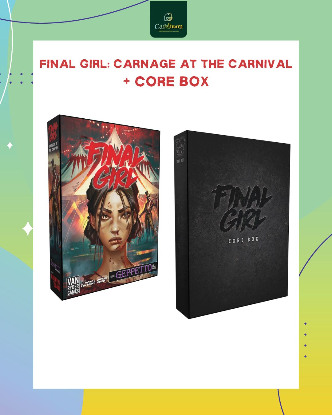 Final Girl: Carnage at the Carnival + Core Box - Juego de mesa Costa Rica - Carelimon Games