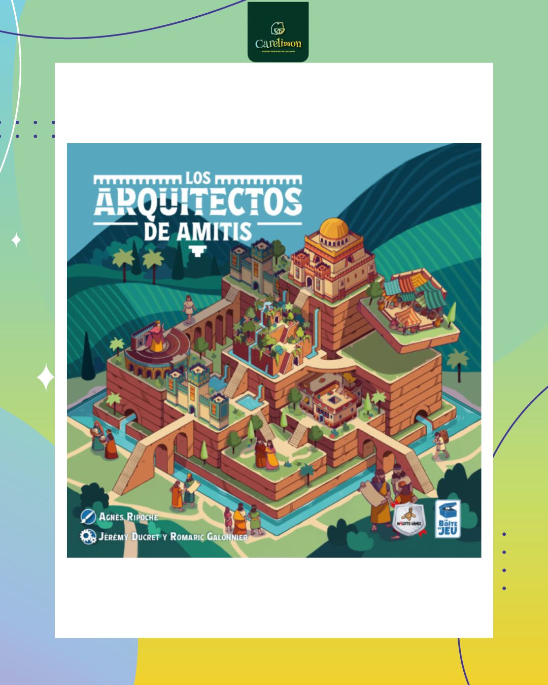 Los Arquitectos de Amitis - Juego de mesa Costa Rica - Carelimon Games