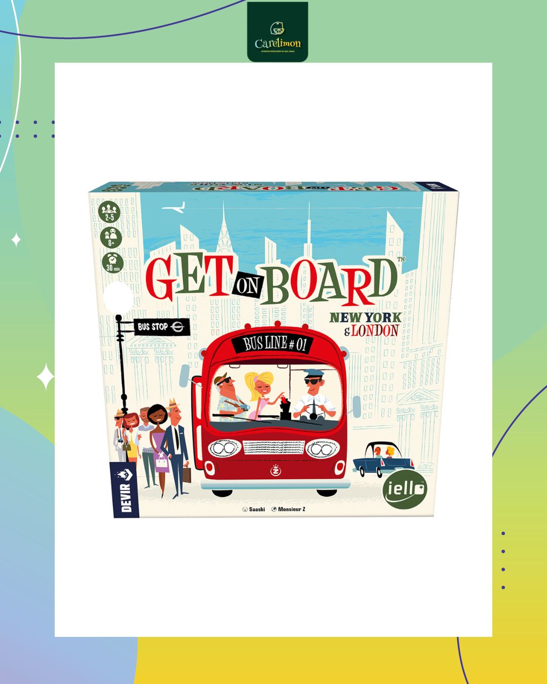 Get on Board  - Juego de mesa Costa Rica - Carelimon Games