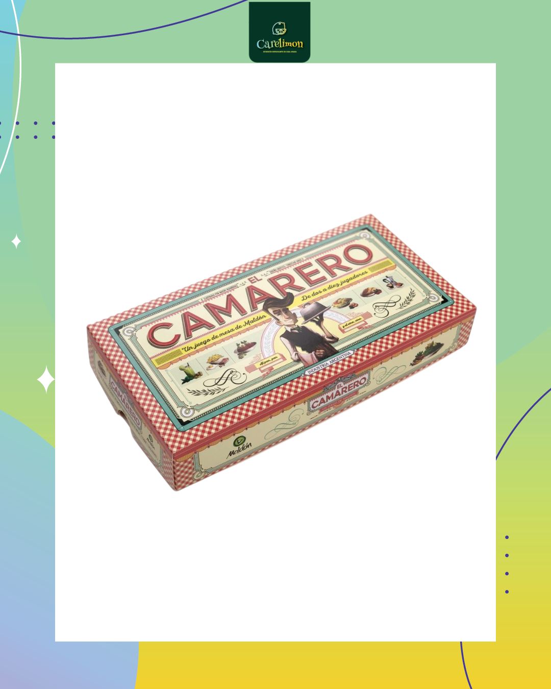 El Camarero  - Juego de mesa Costa Rica - Carelimon Games  