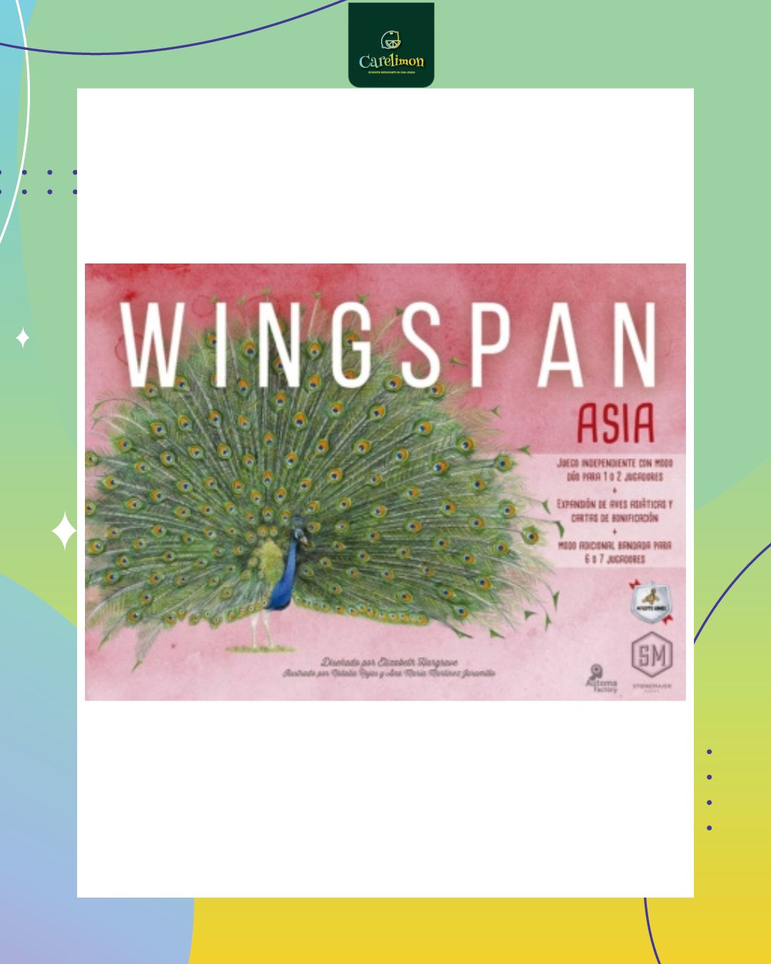 Wingspan - Expansión Asia  - Juego de mesa Costa Rica - Carelimon Games