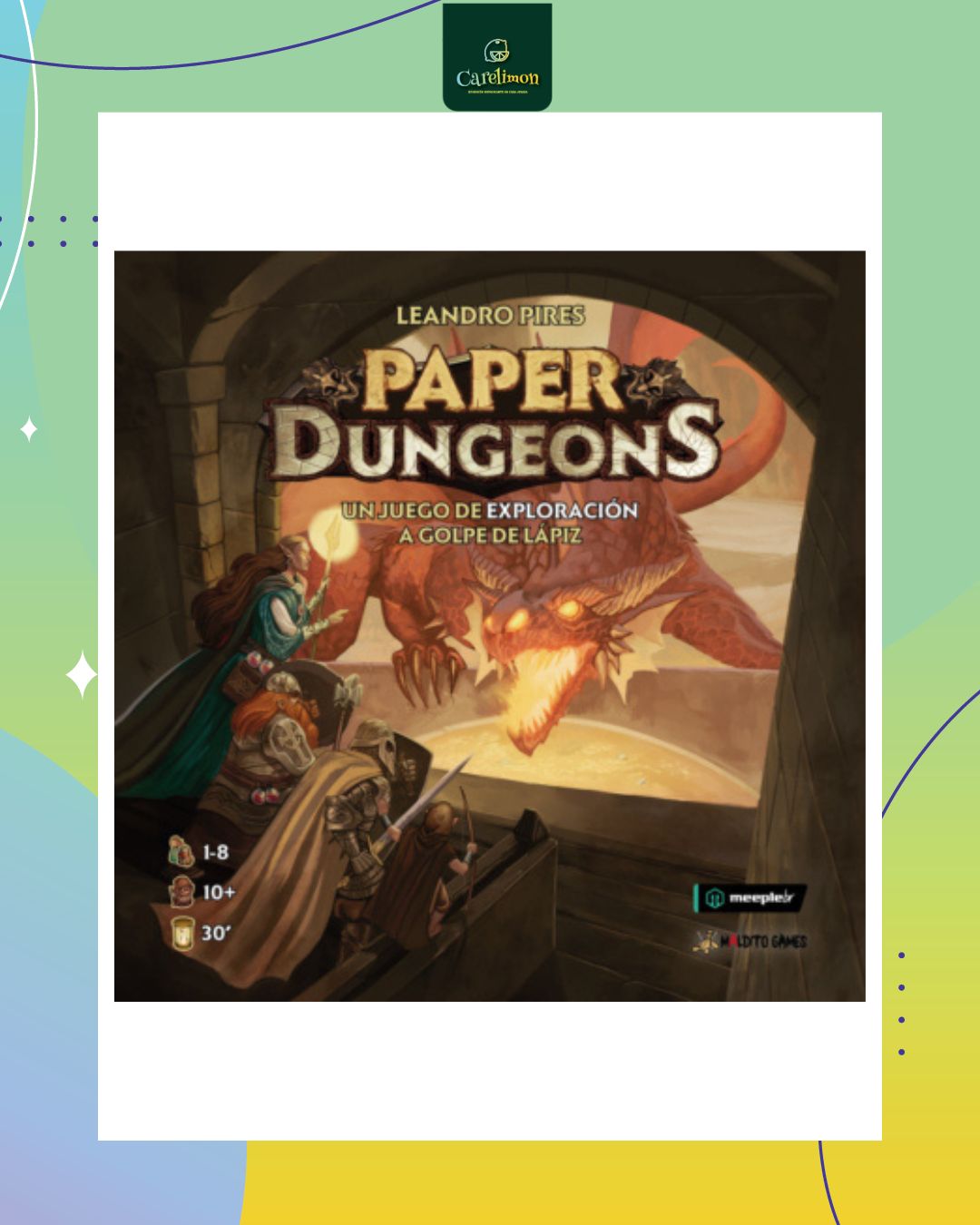 Paper Dungeons  - Juego de mesa Costa Rica - Carelimon Games