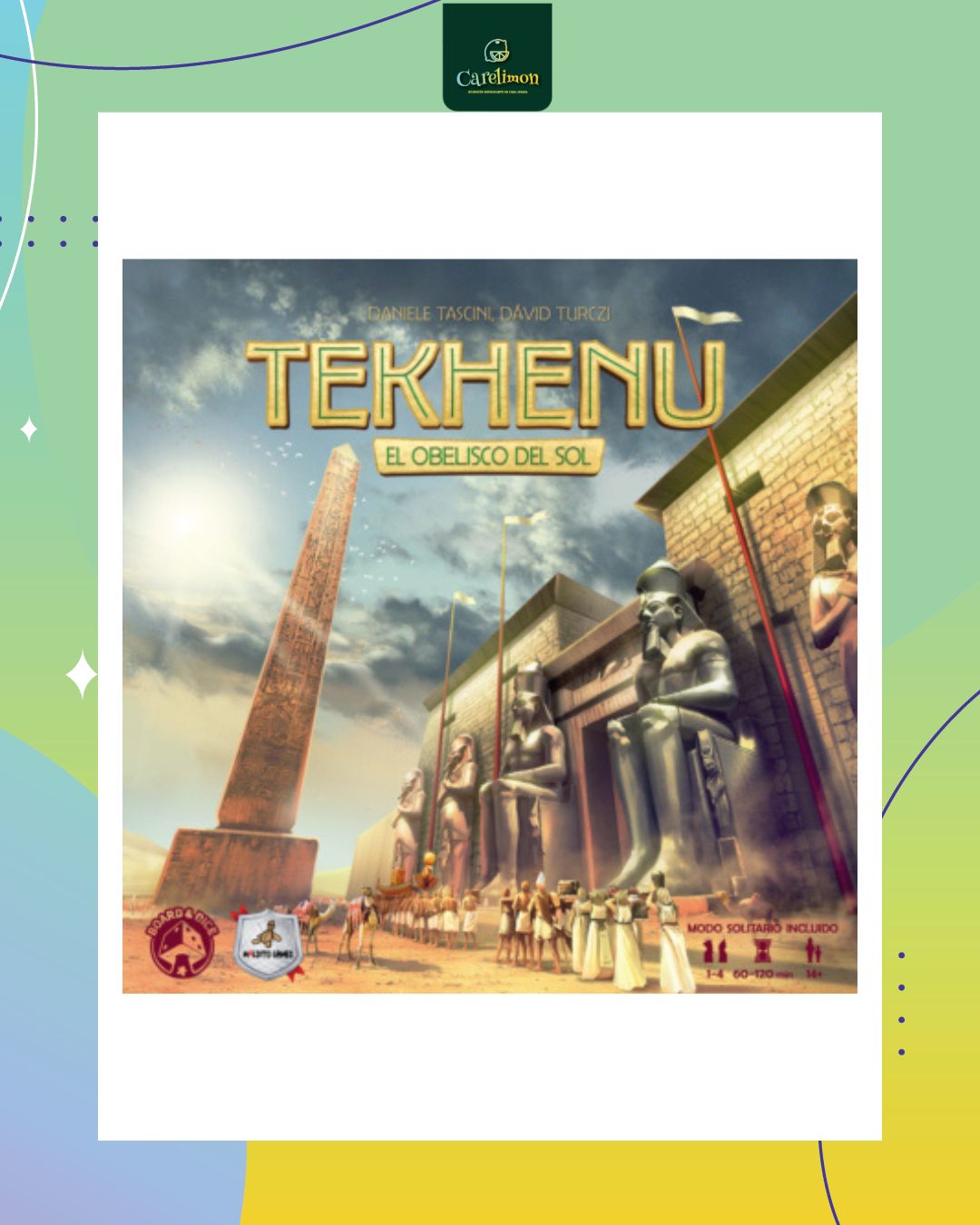 Tekhenu: El obelisco del sol  - Juego de mesa Costa Rica - Carelimon Games