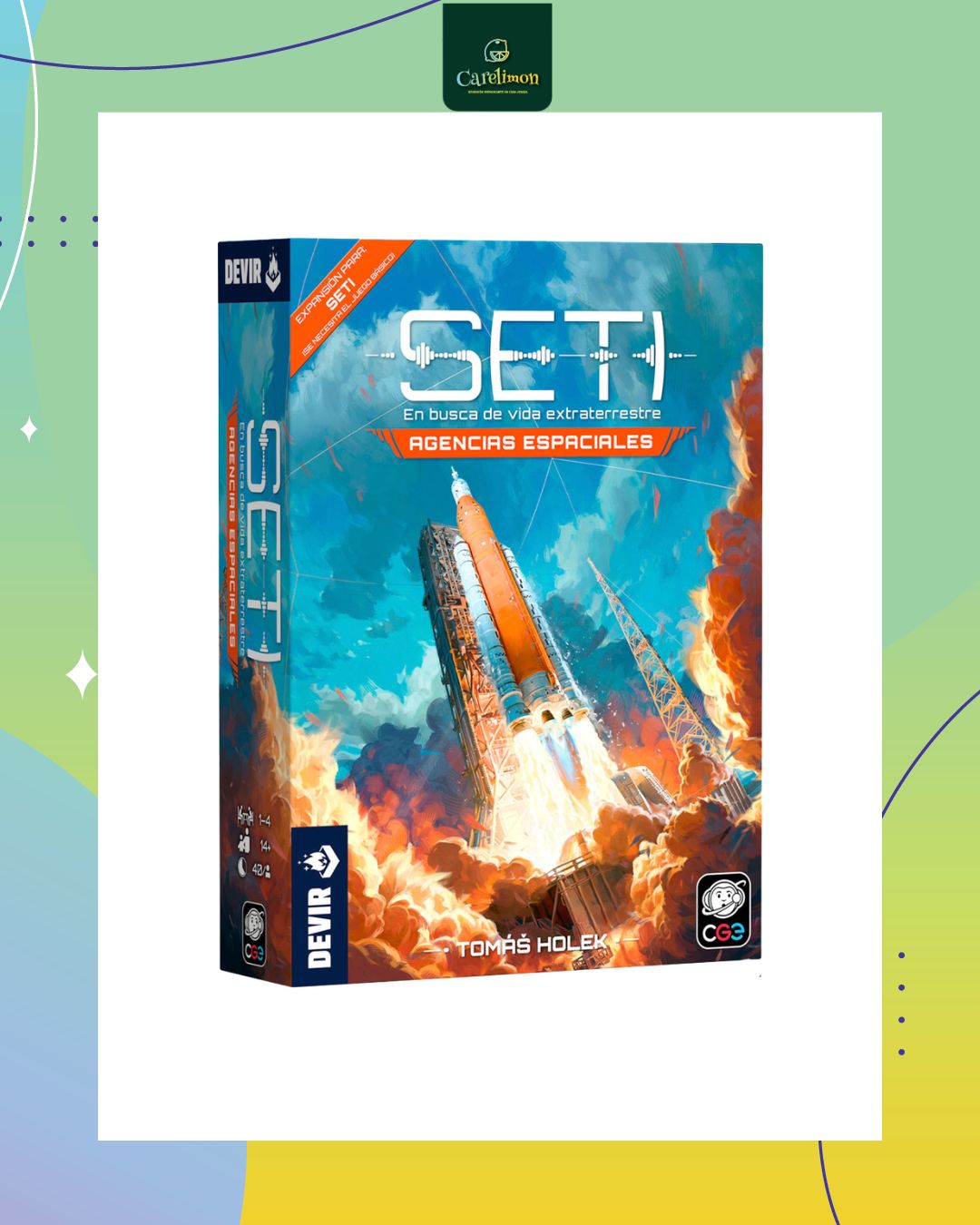 SETI - Expansión Agencias espaciales  - Juego de mesa Costa Rica - Carelimon Games