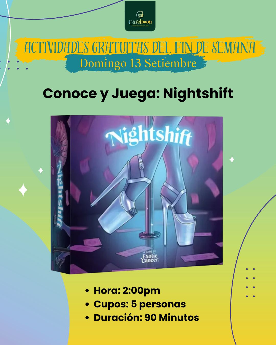 Evento - Domingo 13 - Nightshift