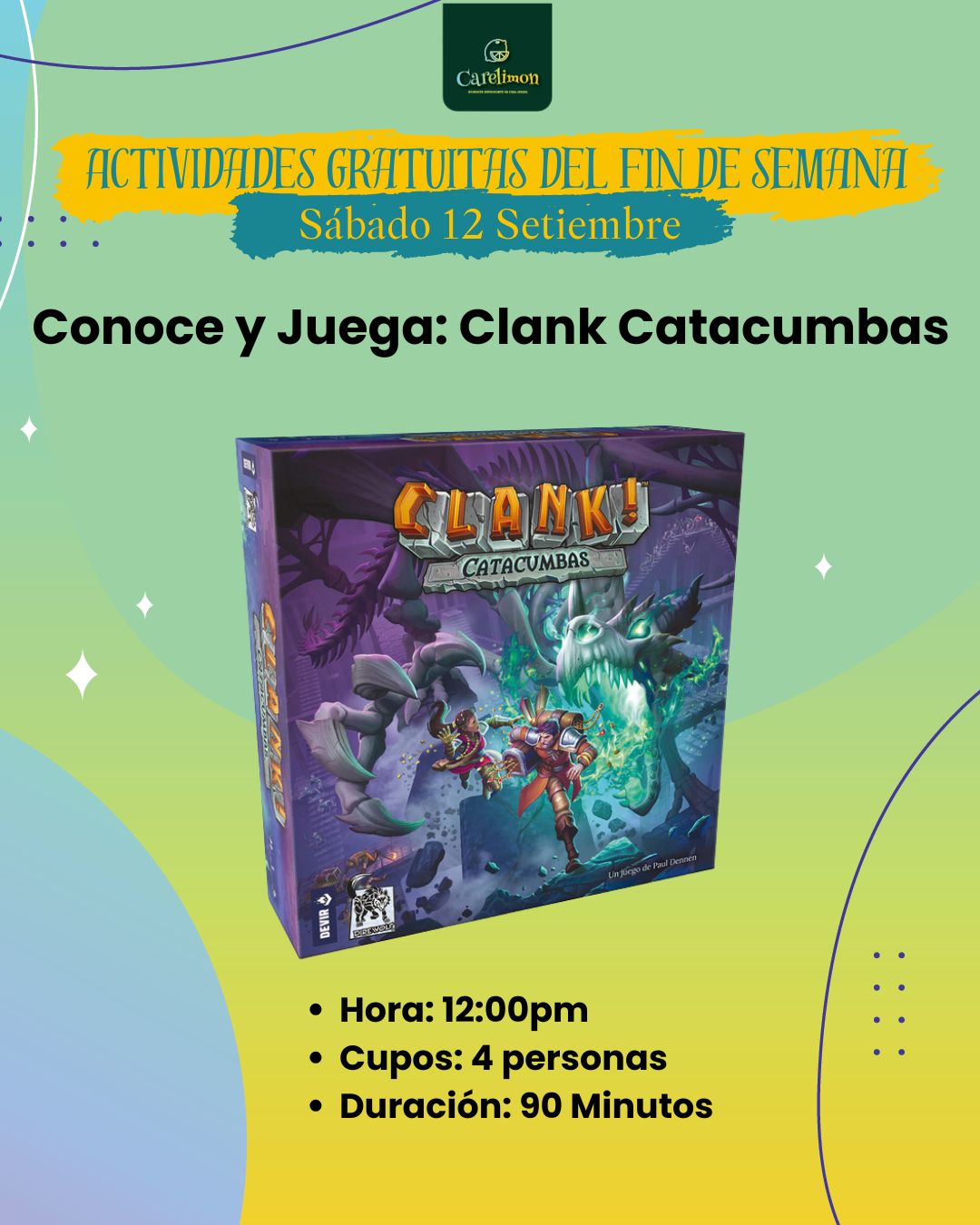 Evento - Sábado 12 - Clank Catacumbas