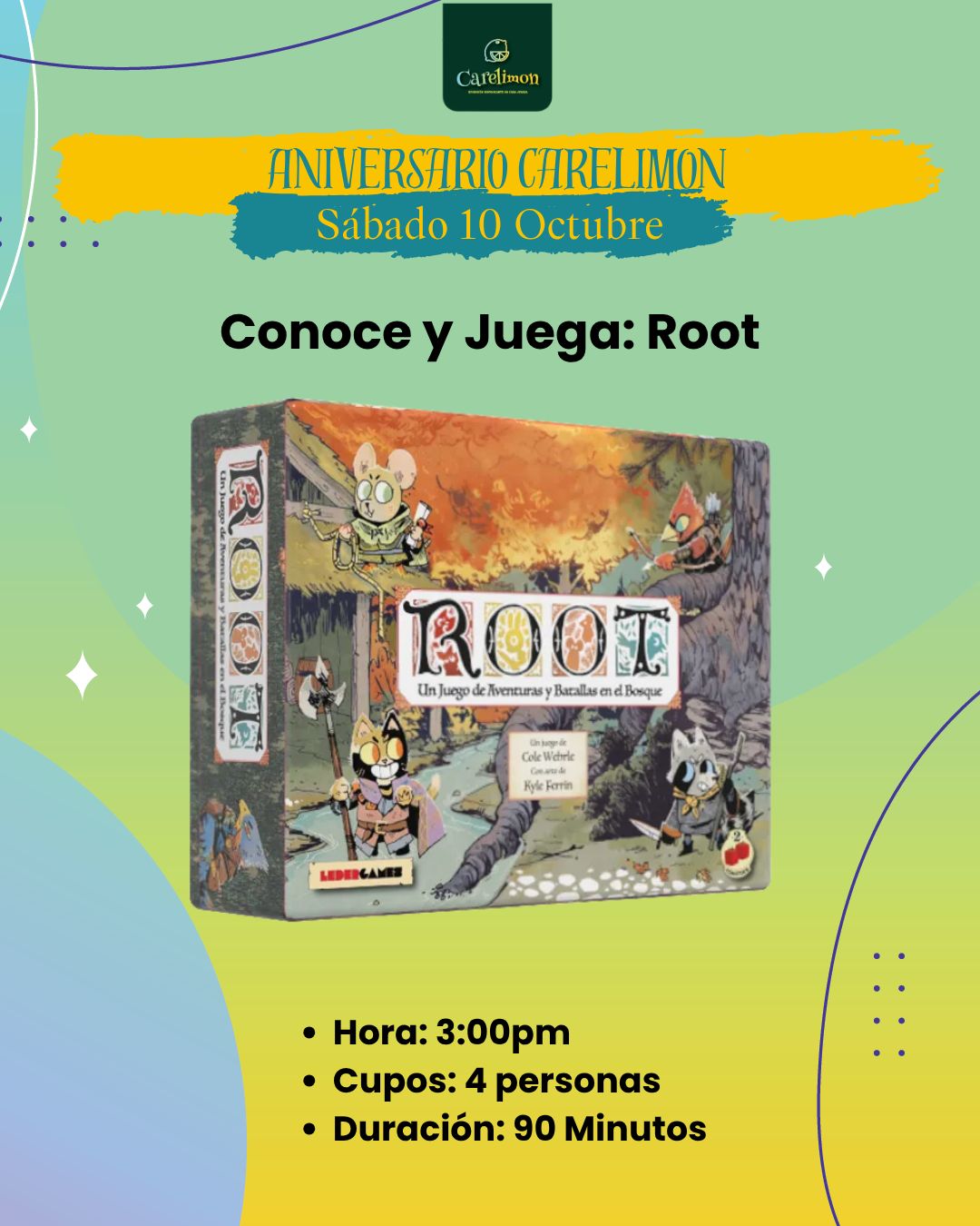 Evento Aniversario - Juega Root