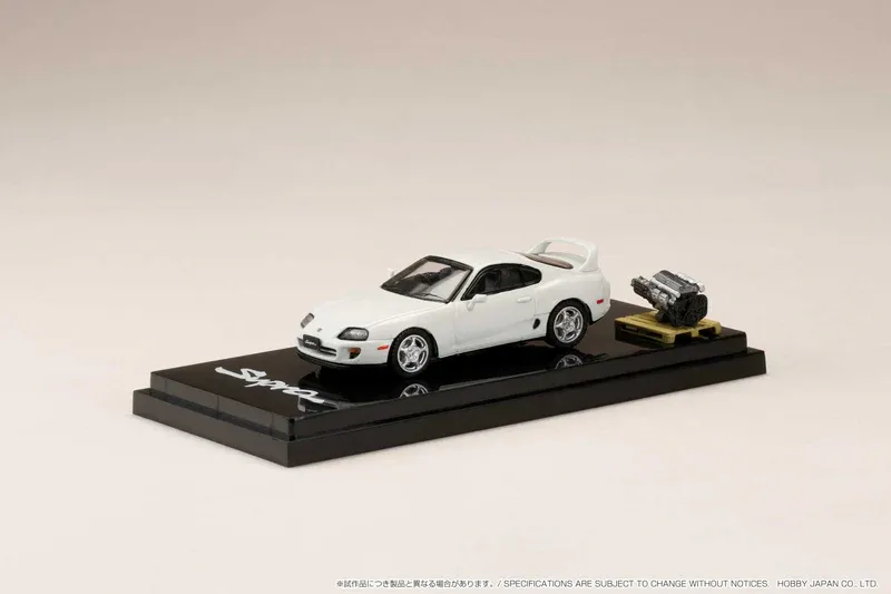 Toyota Supra RZ A80 White 1/64