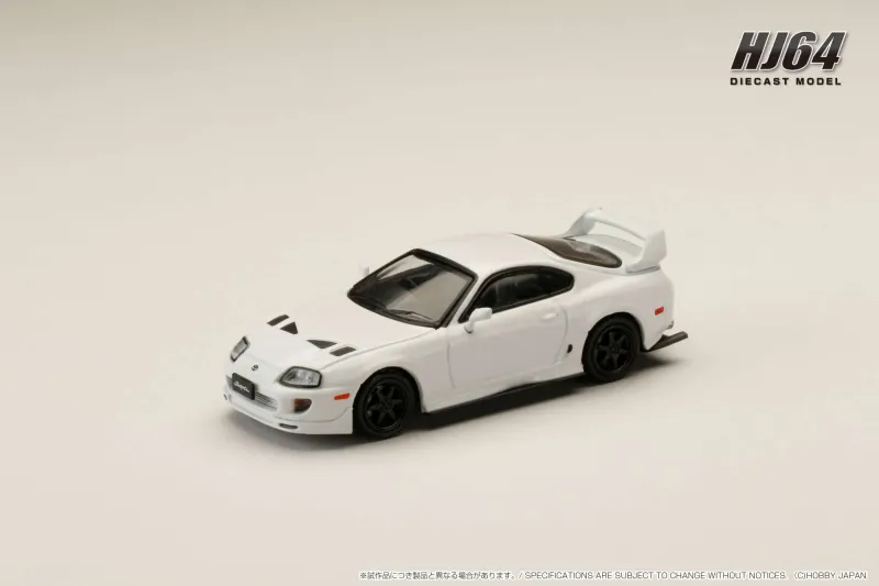 Toyota Supra JZA80 White 1/64
