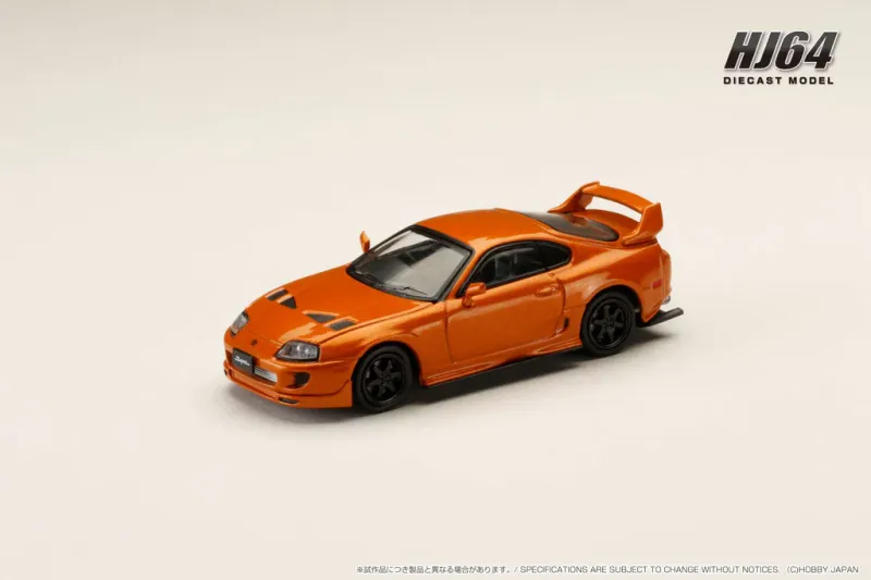 Toyota Supra JZA80 Orange 1/64