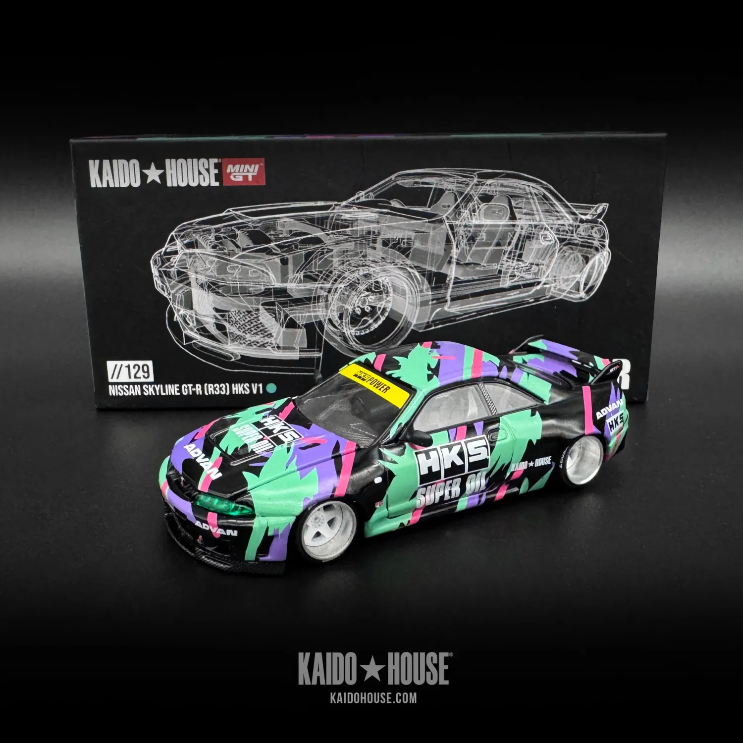 Nissan Skyline GT-R R33 HKS V1 1/64