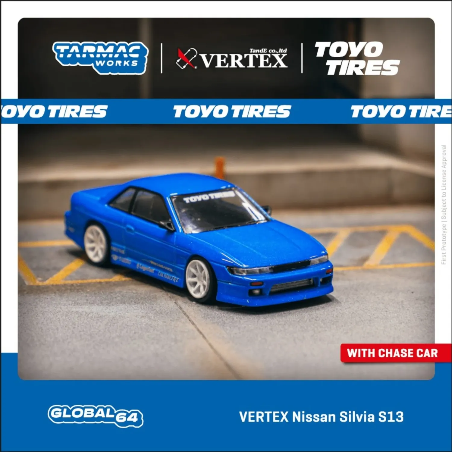 Nissan Silvia S13 Vertex 1/64