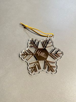 Sneeuwvlok - Gepersonaliseerd met naam