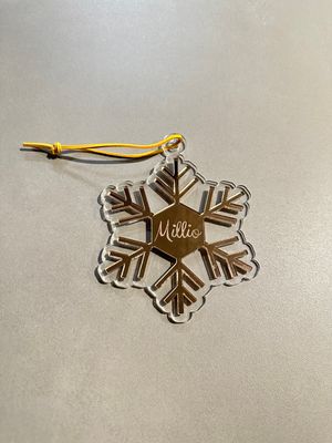 Sneeuwvlok - Gepersonaliseerd met naam