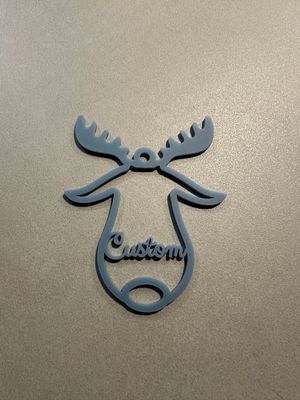 Rendier - Silhouette - Gepersonaliseerd met naam