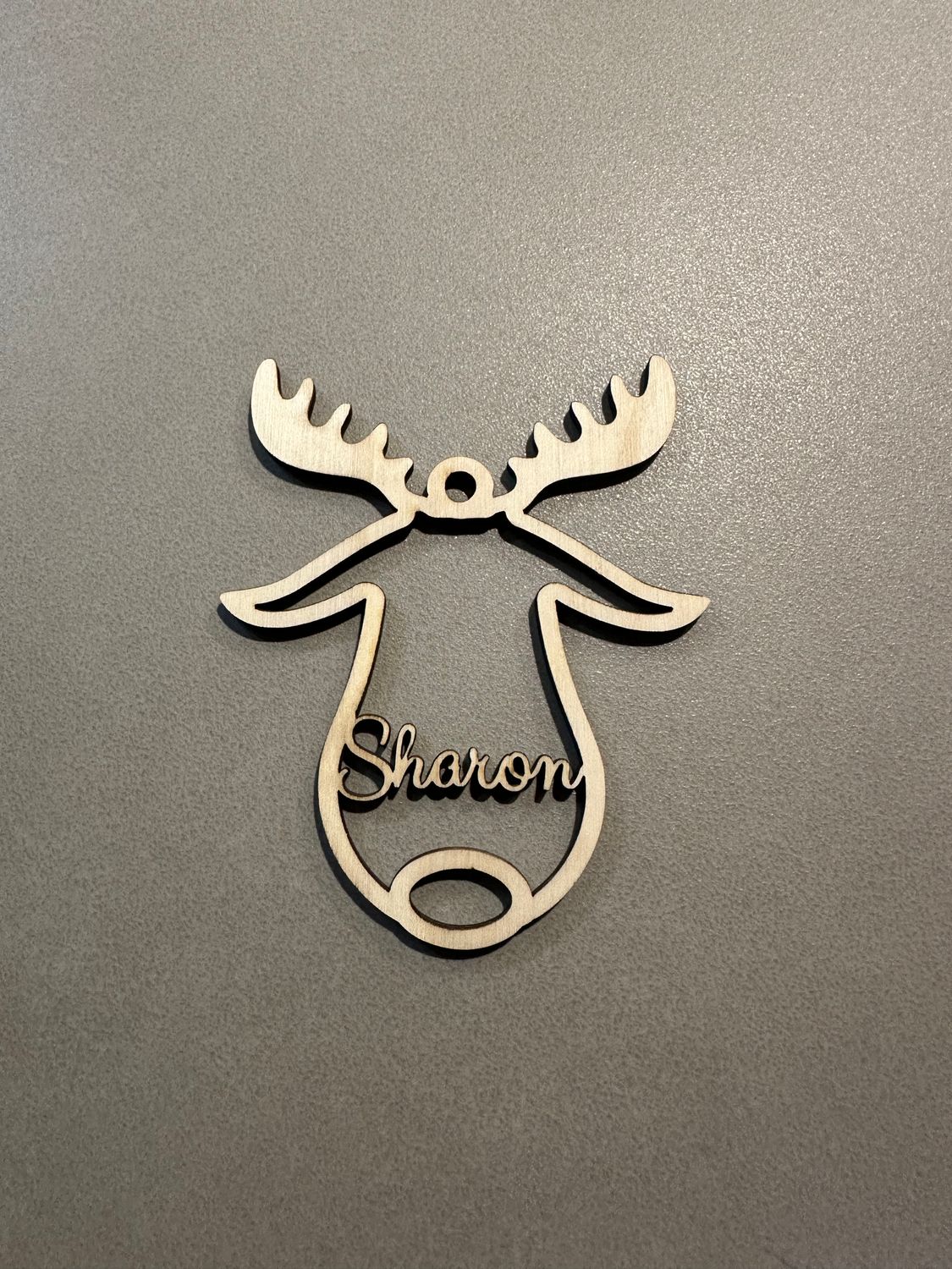 Rendier - Silhouette - Gepersonaliseerd met naam