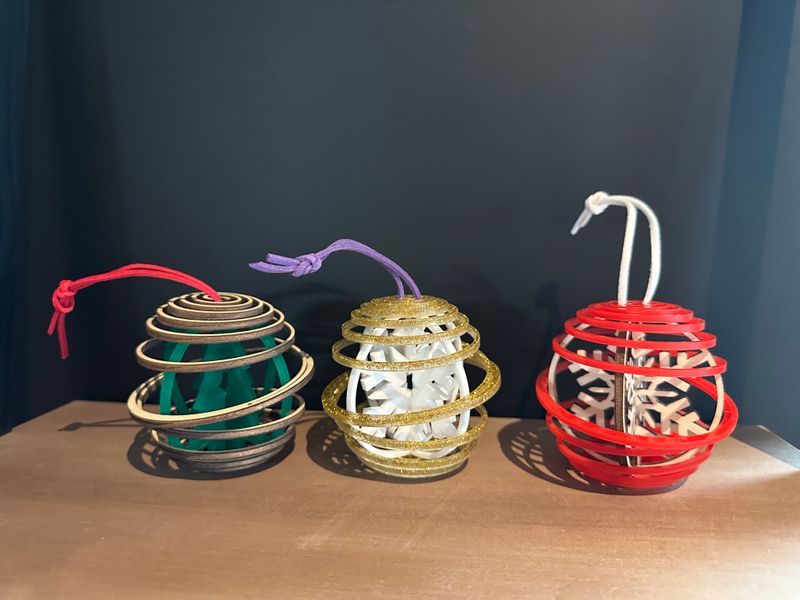 Kerstbal Spiraal - Rond