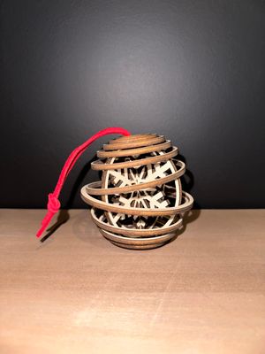 Kerstbal Spiraal - Rond