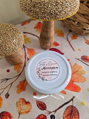 MARCEPAN zapachowa świeca sojowa z drewnianym knotem 235 ml