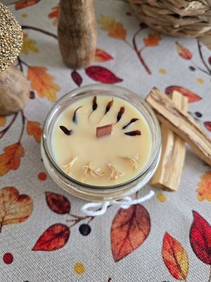 PALO SANTO zapachowa świeca sojowa z drewnianym knotem 235 ml