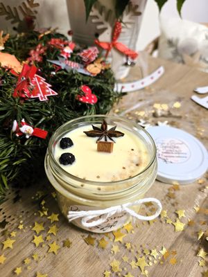 PIECZONE JABŁKO zapachowa świeca sojowa z drewnianym knotem 235 ml