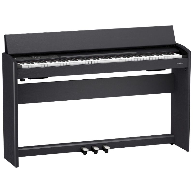 Roland F701CB Digital Piano w/ Stand/Triple Pedal Unit/Adj. Bench - Charcoal Black