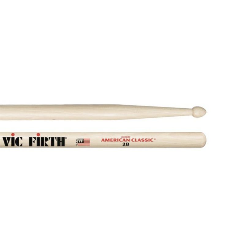 Vic Firth 2B American Classic Wood Tip Drum Sticks