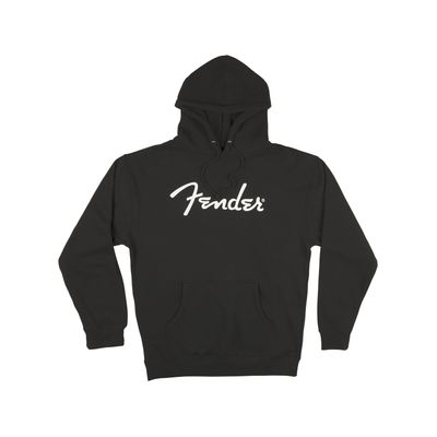 Fender Spaghetti Logo Black Hoodie - Small